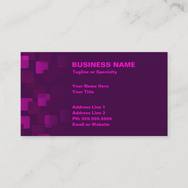 retro cascades business card (Front)