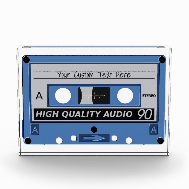 Retro Casette Tape custom photo block (Front)