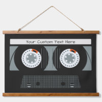 Retro Casette Tape custom text