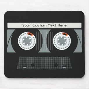 Retro Casette Tape custom text Mouse Mat