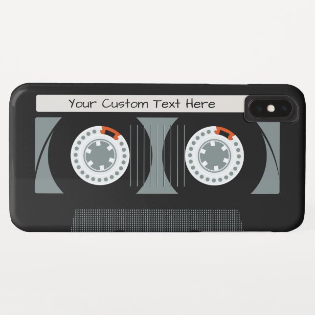 Retro Casette Tape custom text phone cases (Back (Horizontal))