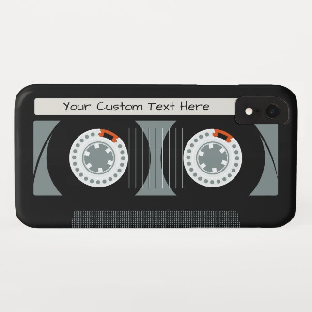 Retro Casette Tape custom text phone cases (Back (Horizontal))