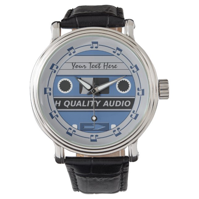 Retro Casette Tape custom watches (Front)