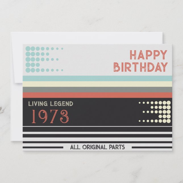 Retro Cassete Happy Birthday  Invitation (Front)
