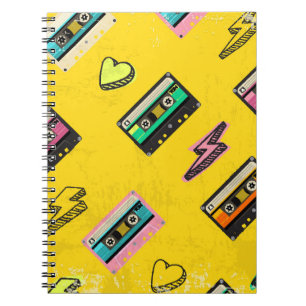 Retro Cassette: 80's Love Party Design Notebook