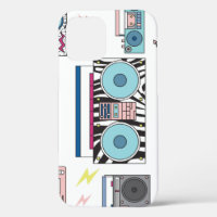 Retro Cassette Players: 80s Vintage Art