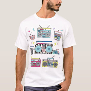 Retro Cassette Players: 80s Vintage Art T-Shirt