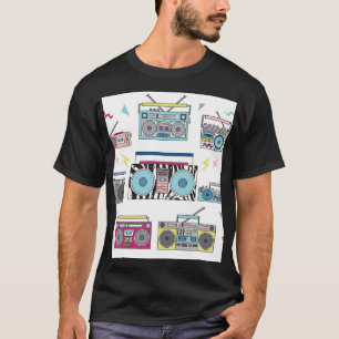 Retro Cassette Players: 80s Vintage Art T-Shirt