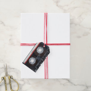 Retro Cassette Tape for Birthday Gift Tags