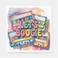 Retro Cassette Tape Let’s Boogie Adult Birthday 