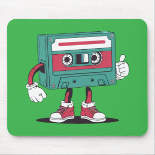 Retro cassette tape. mouse mat
