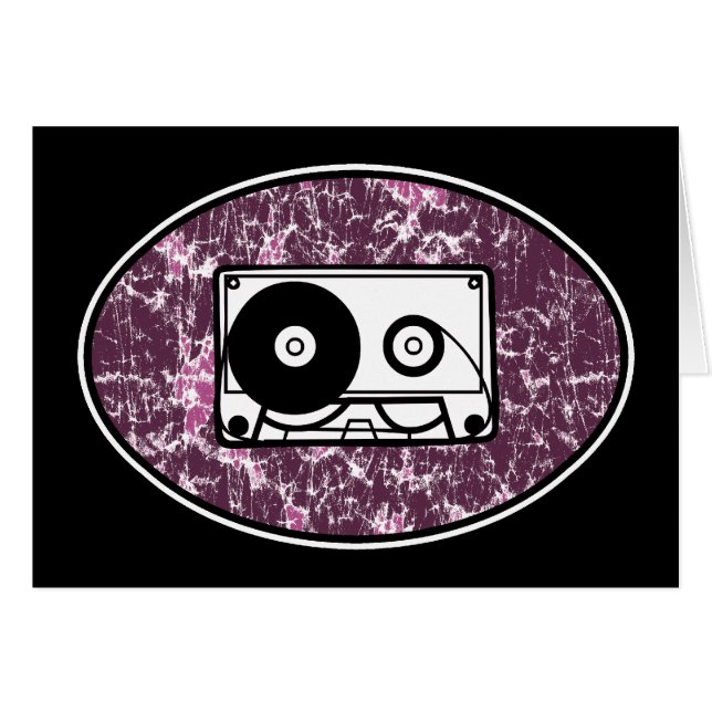 Retro Cassette Tape Pink (Front Horizontal)