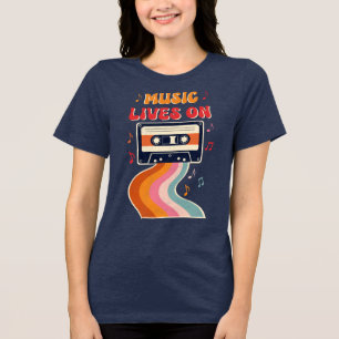 Retro Cassette Tape Shirt – Music Lives On Vintage