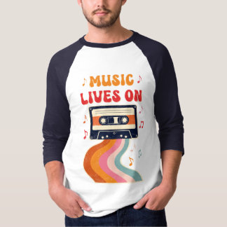 Retro Cassette Tape Shirt – Music Lives On Vintage