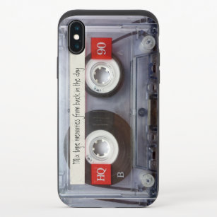 Retro Cassette Tape iPhone XS Slider Case