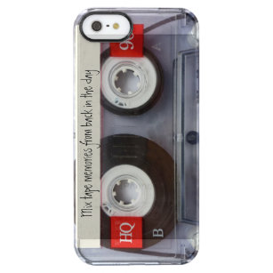Retro Cassette Tape Clear iPhone SE/5/5s Case
