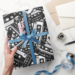 Retro Cassette Tape Wrapping Paper