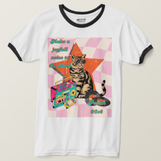 Retro cat Bible verse tee unisex