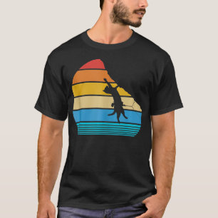 Retro Cat Climbing Meowtain Vintage Kitty Gift Roc T-Shirt