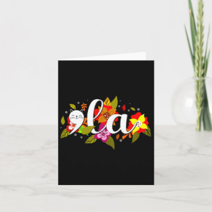 Retro Cat Comma La Floral Kamala Harris President  Card