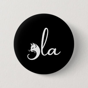 Retro Cat Comma La Kamala Harris For President 202 6 Cm Round Badge