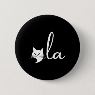 Retro Cat Comma La Kamala Harris For President 202 6 Cm Round Badge