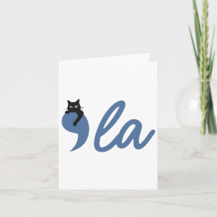 Retro Cat Comma La Kamala Harris For President 202 Card
