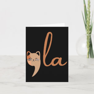 Retro Cat Comma La Kamala Harris For President 202 Card