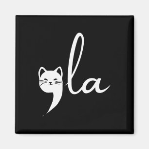 Retro Cat Comma La Kamala Harris For President 202 Magnet