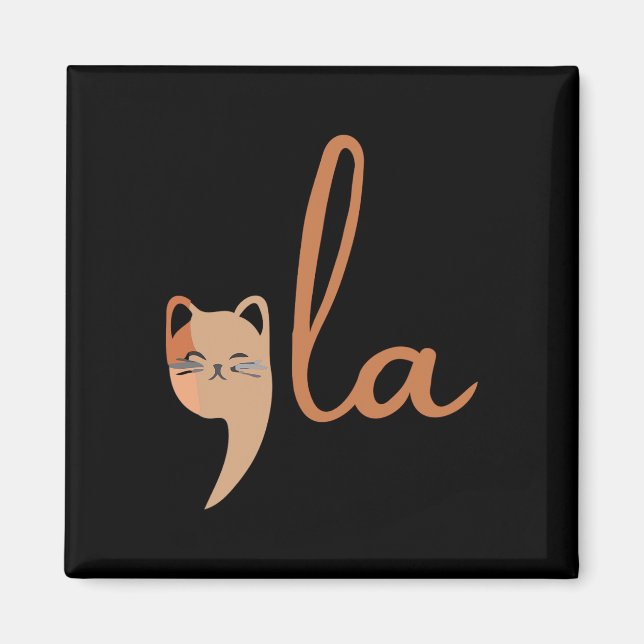 Retro Cat Comma La Kamala Harris For President 202 Magnet (Front)