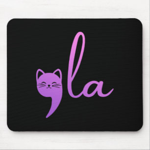 Retro Cat Comma La Kamala Harris For President 202 Mouse Mat