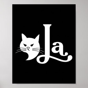 Retro Cat Comma La Kamala Harris For President 202 Poster