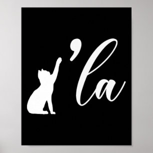 Retro Cat Comma La Kamala Harris For President 202 Poster