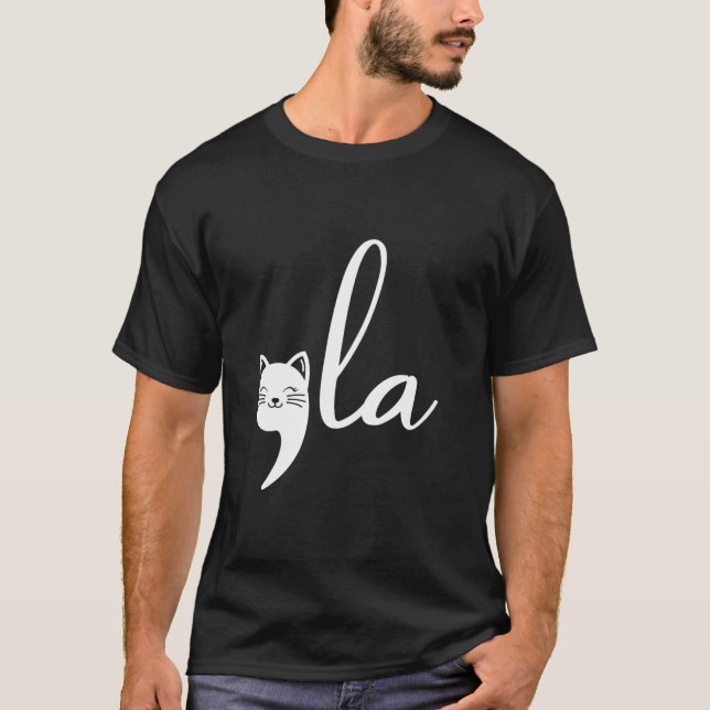 Retro Cat Comma La Kamala Harris For President 202 T-Shirt (Front)