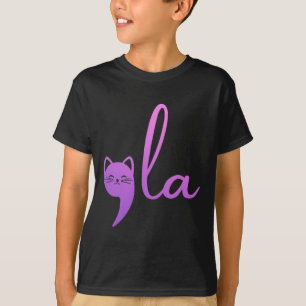 Retro Cat Comma La Kamala Harris For President 202 T-Shirt