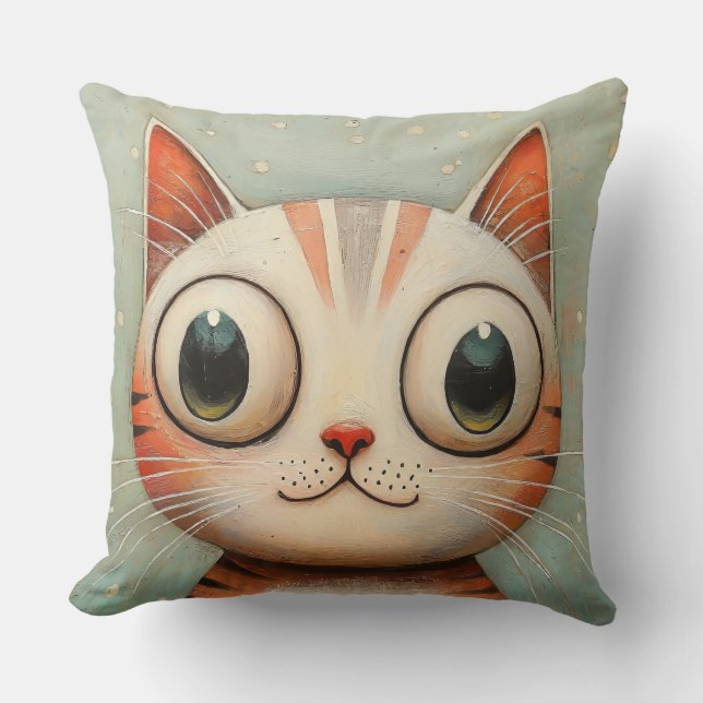 Retro Cat  Cushion (Front)