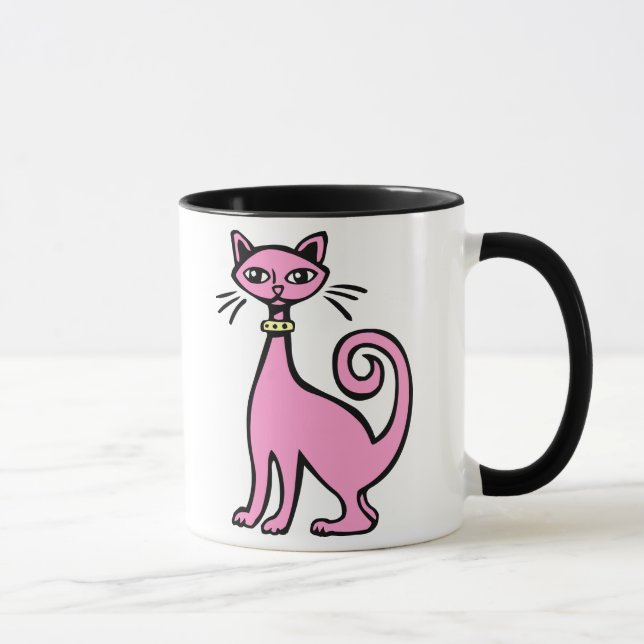 Retro Cat - Customised Mug (Right)