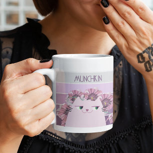 Retro Cat Cute Floral Mug