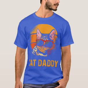Retro Cat Daddy Vintage Style Cat Kitty Lover T-Shirt