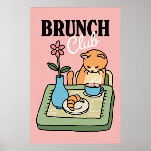 Retro Cat Kitchen Print
