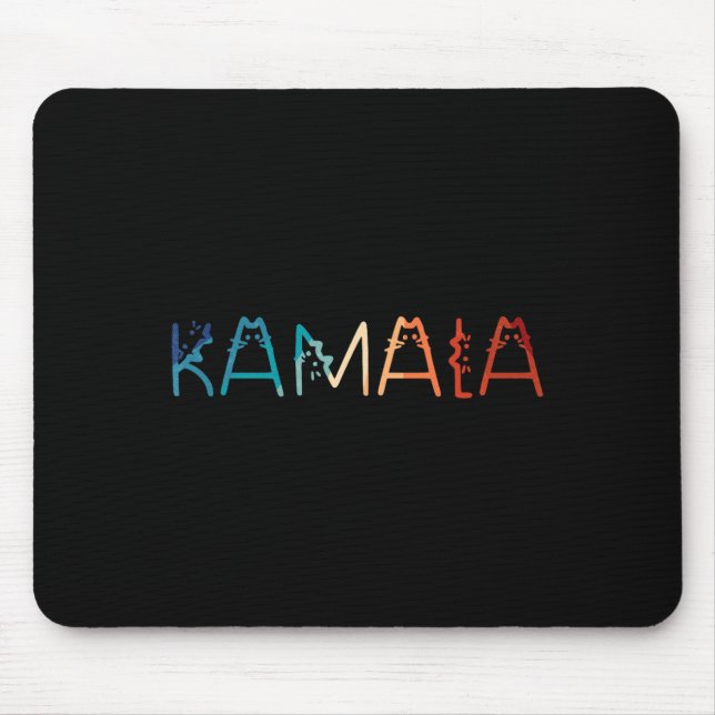 Retro Cat Lettering Positive Funny  Mouse Mat (Front)