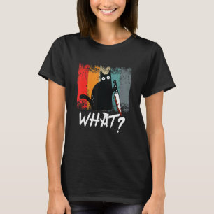 Retro Cat Mum For Women What Cat T-Shirt