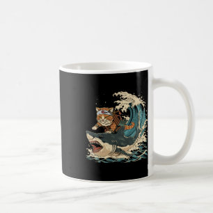 Retro Cat Ninja Cute Animal Kitten Animal Hallowee Coffee Mug