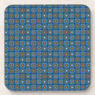 Retro Cat Pattern Coaster