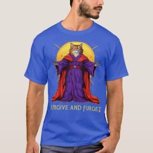 Retro Cat Pun Atheist Men Women Kids Graphic Funny T-Shirt