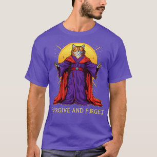 Retro Cat Pun Atheist Men Women Kids Graphic Funny T-Shirt