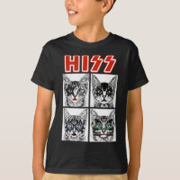 Retro Cat Rock Music Concert Band Men Kids Women F