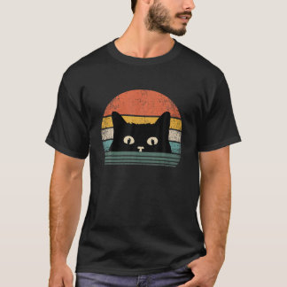 Retro Cat Style Vintage Black Cat T-Shirt