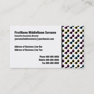 Retro Cat Sunglasses Pattern Business Card