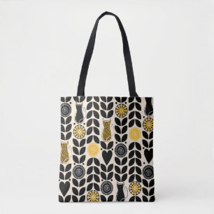 Retro Cat Tote Bag
